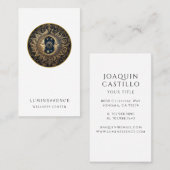 Sonnenhitzer Sonnenmond Gold Black Visitenkarte (Vorne/Hinten)