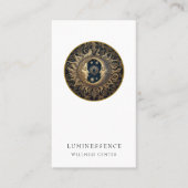 Sonnenhitzer Sonnenmond Gold Black Visitenkarte (Vorderseite)