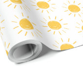 Sonnenhungrige Kinderschlafzimmer niedlich Geschenkpapier (Rolleneckpunkt)