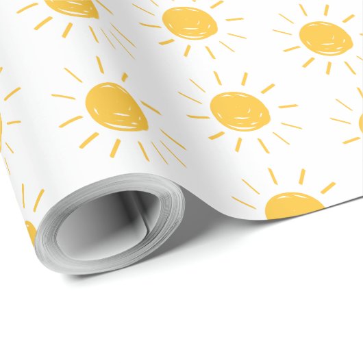 Sonnenhungrige Kinderschlafzimmer niedlich Geschenkpapier (Rolleneckpunkt)