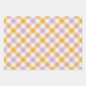 Sonnenhut Gingham Geschenkpapier Set (Vorderseite)
