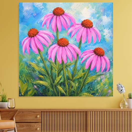 Sonnenhüte Leinwanddruck (Insitu (Wohnzimmer))