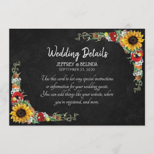 Sonnenhüttenchafel - Länderkarte für Hochzeiten Einladung