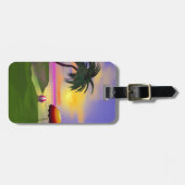 Sonneninsel Beach Urlaub Gepäckanhänger (Vorderseite horizontal)