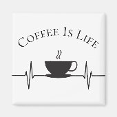 Sonnenkaffee ist Lebensschlaggeschichte Magnet (Vorne)