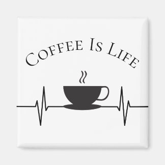 Sonnenkaffee ist Lebensschlaggeschichte Magnet