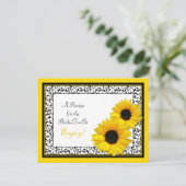 Sonnenkarte für die Braut Postkarte (Stehend Vorderseite)