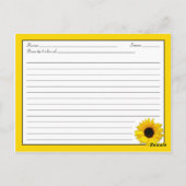 Sonnenkarte für die Braut Postkarte (Rückseite)