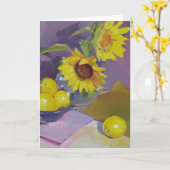 Sonnenkarte, leer karte (Gelbe Blume)