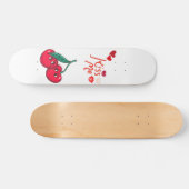 Sonnenkirschen in Liebe Skateboard (Horizontal)