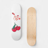 Sonnenkirschen in Liebe Skateboard (Vorderseite)