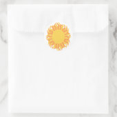 Sonnenkleber Runder Aufkleber (Tasche)