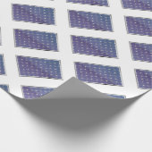 Sonnenkollektor auf Weiß Geschenkpapier (Ecke)