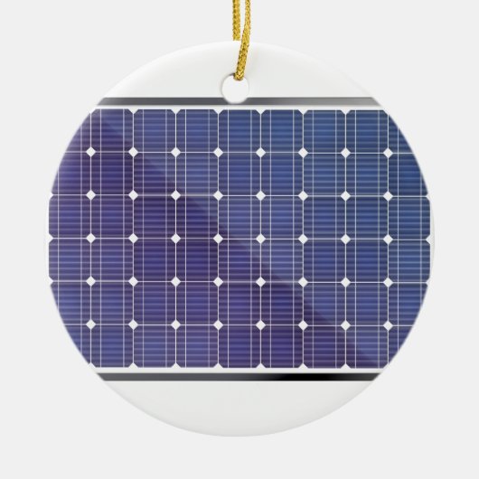 Sonnenkollektor auf Weiß Keramikornament (Vorne)