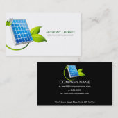 Sonnenkollektor-Ikonen-Visitenkarte Visitenkarte (Vorne/Hinten)