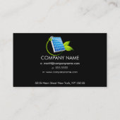 Sonnenkollektor-Ikonen-Visitenkarte Visitenkarte (Rückseite)