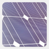 Sonnenkollektor Quadratischer Aufkleber (Vorderseite)