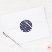 Sonnenkollektor Runder Aufkleber (Umschlag)