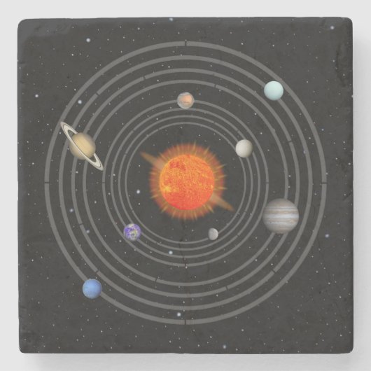 Sonnenkollektor Steinuntersetzer (Vorderseite)