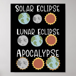 Sonnenkollektor und Apokalypse am 8. April 2024 Poster