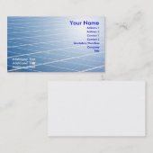 Sonnenkollektor Visitenkarte (Vorne/Hinten)