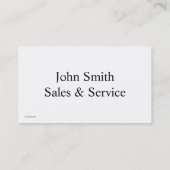 Sonnenkollektor-Visitenkarte Visitenkarte (Rückseite)