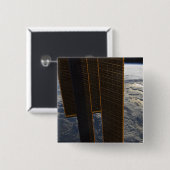 Sonnenkollektoren der Internationalen Raumstation Button (Vorne & Hinten)