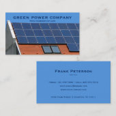 Sonnenkollektoren - grüne Energie Visitenkarte (Vorne/Hinten)