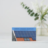 Sonnenkollektoren - grüne Energie Visitenkarte (Stehend Vorderseite)