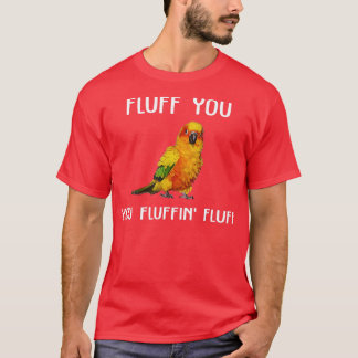 Sonnenkonure Flausch Du Konure Papagei Vogel T-Shirt