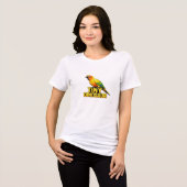 Sonnenkonure Zwergdinosaurier Tri-Blend Shirt (Vorderseite voll)
