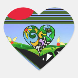 SONNENKREATIVEN! Schürze Herz-Aufkleber