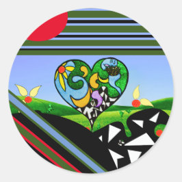 SONNENKREATIVEN! Schürze Runder Aufkleber