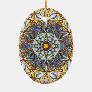 Sonnenkristall Keramik Ornament