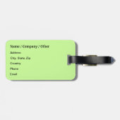 Sonnenkrokett Gepäckanhänger (Rückseite horizontal)