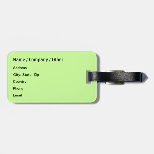 Sonnenkrokett Gepäckanhänger (Rückseite horizontal)