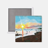 Sonnenküss: Abend Harmonie Magnet (Vorderseite/Rückseite)