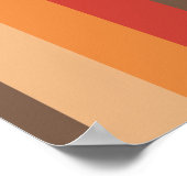 Sonnenküss Streifen Muster Poster (Ecke)