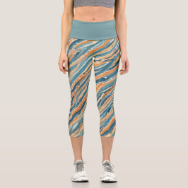 Sonnenküss Wasserfarben Capri Leggings