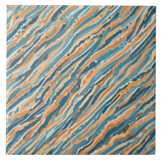 Sonnenküss Wasserfarben Fliese (Vorderseite)