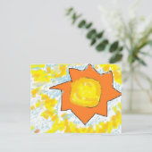 Sonnenküsste Himmelfarbe Postkarte (Stehend Vorderseite)