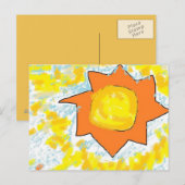 Sonnenküsste Himmelfarbe Postkarte (Vorne/Hinten)