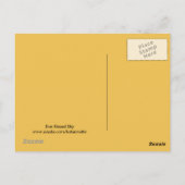 Sonnenküsste Himmelfarbe Postkarte (Rückseite)
