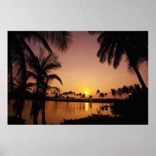Sonnenlage an der Bucht von Anaeho'omalu, Große In Poster