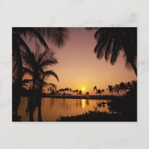 Sonnenlage an der Bucht von Anaeho'omalu, Große In Postkarte