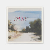 SONNENLAND IM MONOGRAMM DER TUSKANER SERVIETTE (Vorderseite)