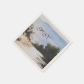 SONNENLAND IM MONOGRAMM DER TUSKANER SERVIETTE (Ecke)