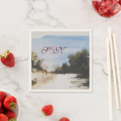 SONNENLAND IM MONOGRAMM DER TUSKANER SERVIETTE (Beispiel)