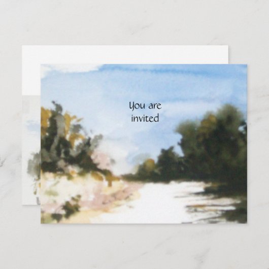 SONNENLAND IN DER Toskana Einladung (Vorne/Hinten)