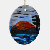 Sonnenlandschaft Keramik Ornament (Rechts)